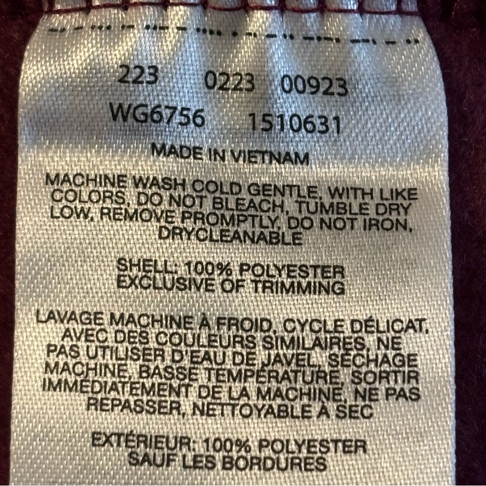 Columbia Lavender and Maroon Fleece Jacket - Picture 7 of 11